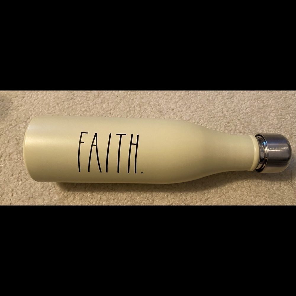 Rae Dunn FAITH Aluminum Water Bottle